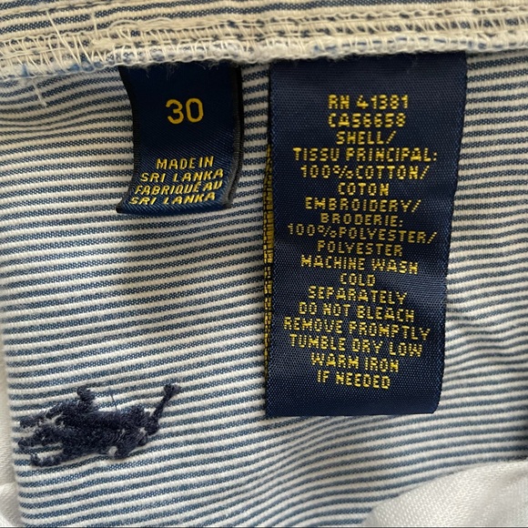 POLO Ralph Lauren  Seersucker  “All Over” Polo Pony Flat Front Shorts!   30 - Picture 3 of 10